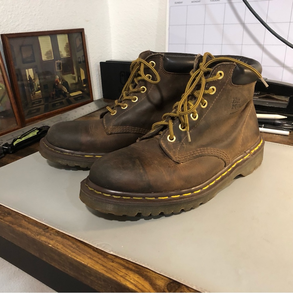 Vintage Dr Martens Made in England 939 Big Ben Crazy Horse Size 8